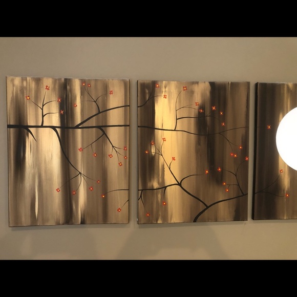 4 canvases in 1 painting - Picture 3 of 4